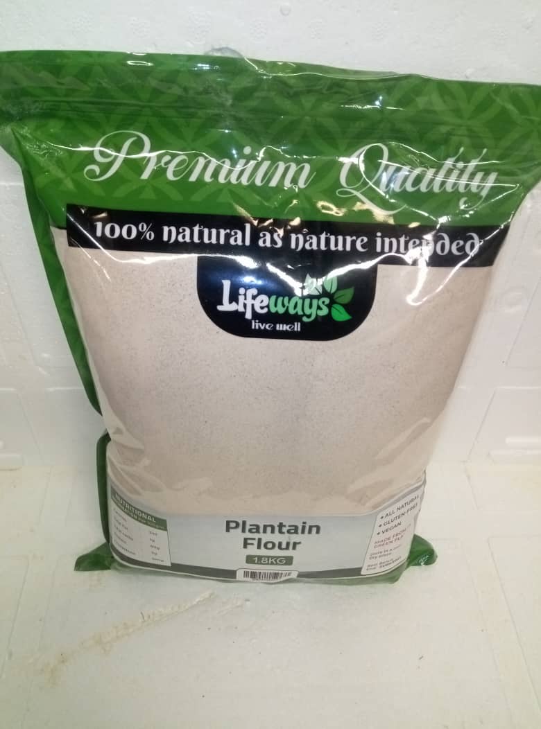 Lifeways Plantain Flour 1.8 kg – Premium