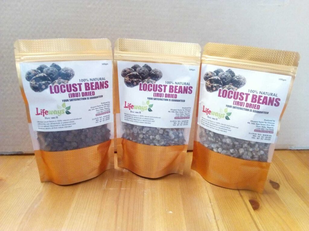 IRU Locust Beans Dried100g Dawa Dawa, Iru from Nigeria