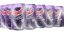 Cold refreshing Ribena Blackcurrant drink in a glass with ice cubes